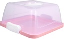 Cupcake Transporter Box Cake Organizer Lid Cake Carrier Pink for Fresh Cake Storage and Transport