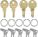 Paper Towel Dispenser Key Set, 9 Pcs 50504 Keys + 33043 CAT 74 Keys + E114 Keys, Replacement Key Compatible with Georgia Pacific, E-114, Janitor Bobrick Cat 74 33043 Toilet Paper Dispensers