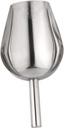 1pc Ice Cube Scoop Grain Sifting Shovel Stainless Steel Food Scoop Multifunctional for Rice Nuts Flour Candy for Home