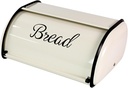 Roll Top Bread Bin Metal Bread Box Portable Multipurpose Vintage Bread Storage Holder Large Capacity for Coffee Shop Cookies/1817