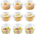 Cupcake Boxes 200Pcs Cupcake Packaging Box Clear Dessert Donut Muffin Cake for Cookies Cupcakes(60pcs)