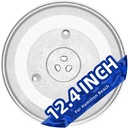 12.4 inch Microwave Glass Turntable Compatible With Hamilton Beach 1.1~1.6 cu.ft. Countertop Microwave Oven HB61B100027880 HBCMWG16S2WS11 EM031M2ZC P100N30AL 12 3/8 Microwave Plate