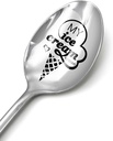Funny My Ice Cream Spoon Engraved Stainless Steel Spoon, for Ice Cream Lovers, Ice Cream Maker Spoon Gifts for Women Men Kids,Best Birthday Valentine Christmas Father's Day Gifts