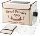Proofing Box - Foldable Proofing Bread Box with 68-122°F Temp Control & 48H Timer, Bread Proofer for Sourdough, Pizza Dough, Yogurt, Kombucha, 5-Layer Fabric