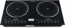 Electric Double Induction Cooktop,2 Burner Portable Countertop Cooker,Ceramic Cooker Cooktop Burner,2600W Temperature Control