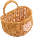 Unomor Onion Ginger Garlic Storage Basket Cute Cartoon Woven Hanging Basket for Kitchen Wall-mounted Organizer for Vegetables and Eggs Stylish for Clean and Tidy Spaces