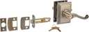 Schlage Lock Company F51AFLA609ADD Antique Brass Flair Keyed Entry F51A Panic Proof Door Lever with Addison Rosette