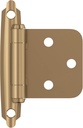Amerock BPR3429CZ | Cabinet Hinge | Variable Overlay Self Closing Face Mount | Champagne Bronze | Kitchen Cabinet Door Hinge | 1 Pair/2 Pack | Functional Hardware