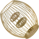 Metal Coffee Capsule Storage for Home and Coffee Shop Use - Compact Organizer with Open Wire Design