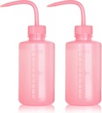 Melphoe Tattoo Wash Bottle Squeeze, 2Pcs 250ml Water Squirt Bottle Succulent Watering, Safety Rinse Watering Tools, Tattoo Supplies, Irrigation Sprinkling Can Wash Plant (Pink)