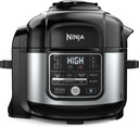 Ninja Foodi OS300 10-in-1 6.5-Quart Pro Pressure Cooker Air Fryer Multicooker, Stainless, Indoor grills wide temperatureCyclonic Grilling Technology 500F, Smoke Control System