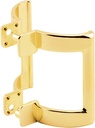 Prime-Line M 6161 2-1/4 In. Bright Brass Shower Door Handle Set (Single Pack)