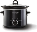 Manual Slow Cooker - Black, 2 Qt