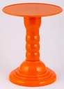 Plastic Round Adjustable Cake Stand Cupcake Stand Candy Stand 4 Heights 8 Inches (Orange)