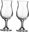 VALICLUD 2Pcs Glass Goblet for Home Use Stable Base Decorative Wine and Cocktail Cups Vintage Style Tulip Stemmed Glasses for Party and Bar Serving