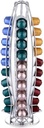 Coffee pod storage, Coffee Capsule Holders Holds 40 Single Cup Coffee Pods In Silver Color Cup Carousel Coffee Pod Holder Carousel