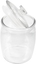 PRETYZOOM Transparent Airtight Glass Pickle Jars Cookie Container with Lid Vegetable Storage for Kitchen Organization and Freshness Preservation