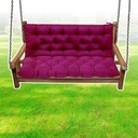 Porch Swing Cushion, 3-Seater Replacement for Swing Chair, Couch Cushion Backrest Replacement with Ties, Bench Swing Cushion for Outdoor Furniture Patio Backyard Garden