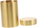 PRETYZOOM 1pc Brass Food Storage Container Sealed Snack Canister for Tea Cereal Brass Material Kitchen Storage Jar