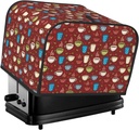 Oven Cover Kitchen Bread Machine Protector,4 Slice Toaster Cover For Home,Fingerprint Coaster Cover,Kitchen Small Appliance,Coffee Cups