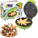 Marijuana Pot Leaf Waffle Maker- Make Your Own DIY Giant Weed Shaped Pancakes, Holiday Edibles- Electric Nonstick Waffler Iron, Pancake Baker- Funny Festive Novelty Xmas Gift, Cannabis Lovers Dessert