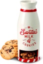 Cookie Mug with Cookie Pocket for Serving Santa a Snack - Santa's Milk and Cookies Santa Mug with Cookie Holder - A Traditional Way to Thank Santa this Christmas Season