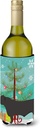 Caroline's Treasures BB9195LITERK Black Angus Cow Christmas Wine Bottle Hugger, Teal Bottle Cooler Sleeve Hugger Machine Washable Collapsible Insulator Beverage Insulated Holder