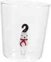 Snowman Beverage Cup Christmas Wine Glass for Holiday Parties Festive Stemless Tumbler Unique Bar Supplies for Drinks and Decorations