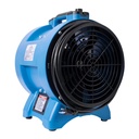 XPOWER X-12 Industrial Blower Confined Space Ventilation Fan — 12” Portable Utility Exhaust Fan for Corn Mill, Manhole, Sewage Systems, 1/2 HP — Blue