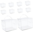 LIFKOME 10pcs Cake Boxes Handle Bakery Packaging for Cakes for Birthdays Weddings and Desserts Lightweight and Convenient