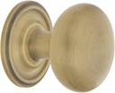Nostalgic Warehouse New York Brass 1 3/8" Cabinet Knob with Classic Rose in Antique Brass