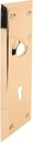 Prime-Line E 2295 Vintage Door Escutcheon Trim Plates, 2-7/32 In. x 7 In., Brass Plated (2 Pack)