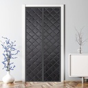 Magnetic Door Curtain, Center Opening, Automatic Closing Door Screen Cover, Windproof, Keep Warm in Winter for Temporary Door, W125xH180cm(49x70inch)