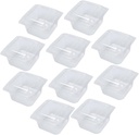 Cabilock 10pcs Clear Cake Box Transparent Bakery Container for Muffins Desserts and Snacks for Parties Cafes and Banquets Safe and Packaging