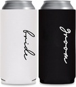Bride and Groom Gift Wedding Novelty Can Cooler Bridal Shower Decoration,Engagement Gifts for Couples, Honeymoon Essentials.