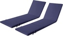 2 Set Lounge Chair Cushions for Outdoor Furniture,77x24 inch Foam Chaise Cushion for Patio Pool Garden