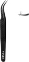 VEYES INC Lash Tweezers for Eyelash Extensions,High Precision Tweezers for Individual Classic and Volume Lash,Stainless Steel Tweezers-45 Degree