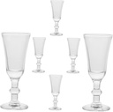Amosfun 6pcs Cocktail Goblets Clear Glasses for Liquor Wine Red Wine Goblets Party Drinking Cups with Elegant Long Stem Design for Weddings Bars Restaurants