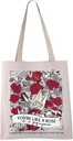VAMSII Rose In A Graveyard Bookish Tote Bag V Graveyard Book Lover Merch Gift Book Fans Gift (LIKE A ROSE tote)