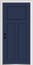 National Door Company ZZ15493R Fiberglass Smooth Naval, Right Hand In-swing, Prehung Front Door Craftsman 3-Panel, 36" x 80"