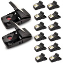 Rat Trap (12-Pack), Large Mouse Traps for Indoor and Outdoor Use, Reusable, Fast, Hygienic, Unplugged, Used to Catch Mice, Squirrels, Rodents, for Home, Yard and Barns