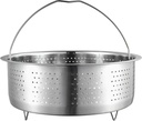 Homaisson Vegetable Steamer Basket with Handle, Multipurpose Stainless Steel Steam Basket for Pot Electric Rice Cookers Deep Cookware