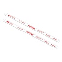 HAUTMEC 12" Hacksaw Blades 18 TPI – 2 Pack Bi-Metal Replacement Blades with High-Speed Steel Teeth and Spring Steel Body, Professional Grade, Fits Most Hacksaw Frames, HT0016-2PC