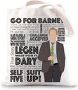 BWWKTOP Barney Tote Bag Barney Stinson Fans Gift Go For Barney HIMYM Reusable Grocery Bag Barney Stinson Merch