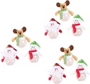 NOLITOY 3sets Christmas Candy Jars Cookie Jar Candy Storage Decorative for Home Office 3pcs*3 Random Style