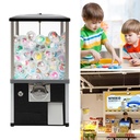 25 Cent Candy Vending Machine 1.77-1.97in Capsule Toy Gumball Machine,Commercial Mini Gumball Dispenser Machine for Game Store,Retail Store,Amusement Park (Black)