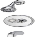 Boston Harbor Gu-f1010509cp Single Handle Tub & Shower Faucet, Chrome
