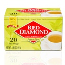 Red Diamond Green Tea Bags, Single Serving Iced Green Tea or Hot Green Tea, Heart Healthy Antioxidants, 20 Count (Pack of 12)