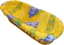 Le Cluny, Grapes Yellow French Provence 16 Inch French Bread Basket, with Removable Cotton Liner