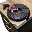 Foam Baby Proof Corners and Edges, Corner Protector Baby(12.0ft Edge+4corners) Adhesive for Table, Furniture, Cut to Any Size, Easy Install and Remove on Wood Metal Glass